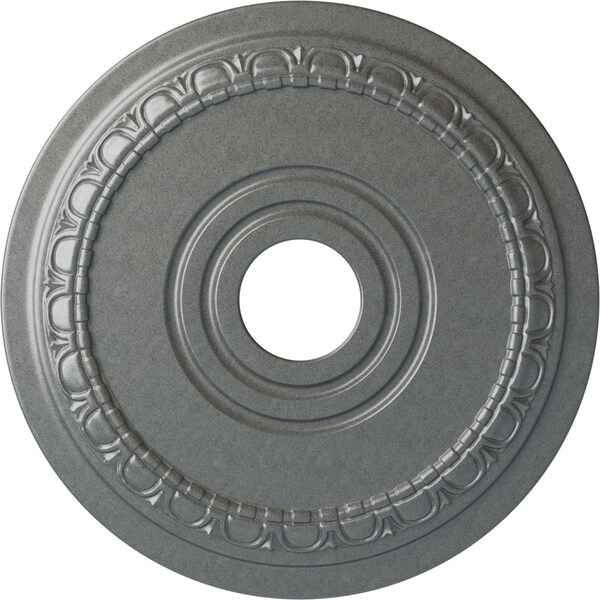 Ekena Millwork Munich Ceiling Medallion (Fits Canopies up to 5 5/8"), 17 1/2"OD x 3 5/8"ID x 1"P, Platinum CM17MUPLS - main